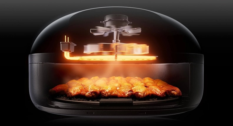 replacement infrared heater for heavy duty warming display